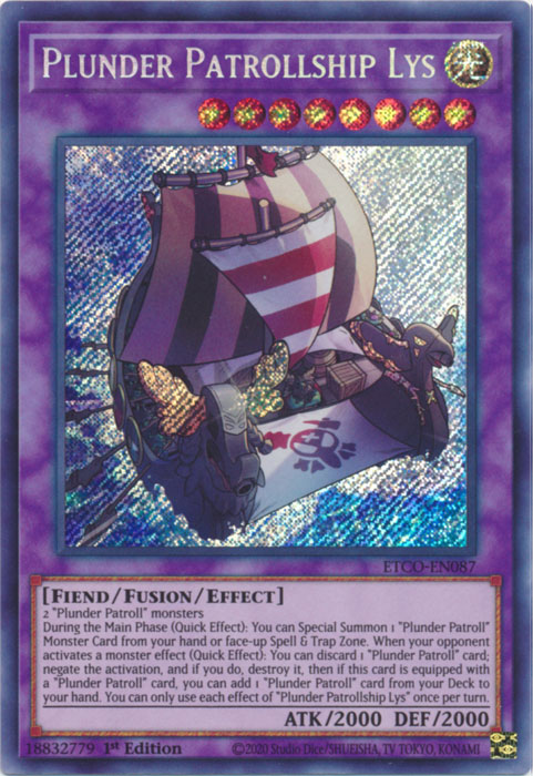 yugioh plunder patroll cards Yu-Gi-Oh! Emblem of the BLCR-EN089 1st edition ultra rare Whatnot: Shop, Sell, Connect You can target 1 Effect Monster you control Yugioh Plunder Patroll Deck -