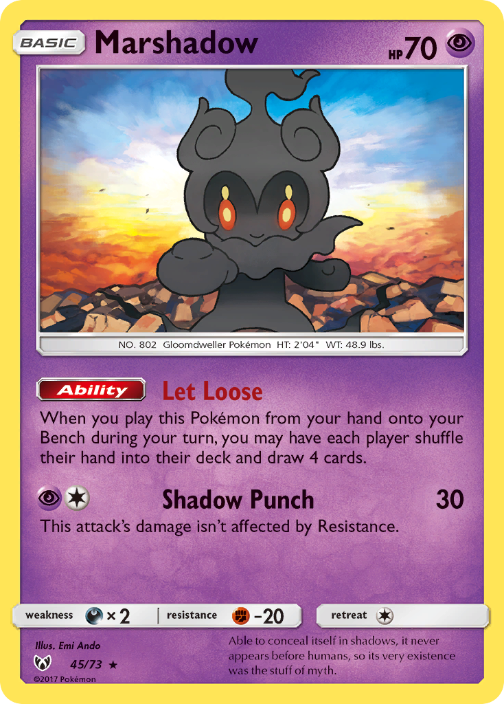 Marshadow (45/73) [Sun & Moon: Shining Legends] | Game Master's Emporium (The New GME)