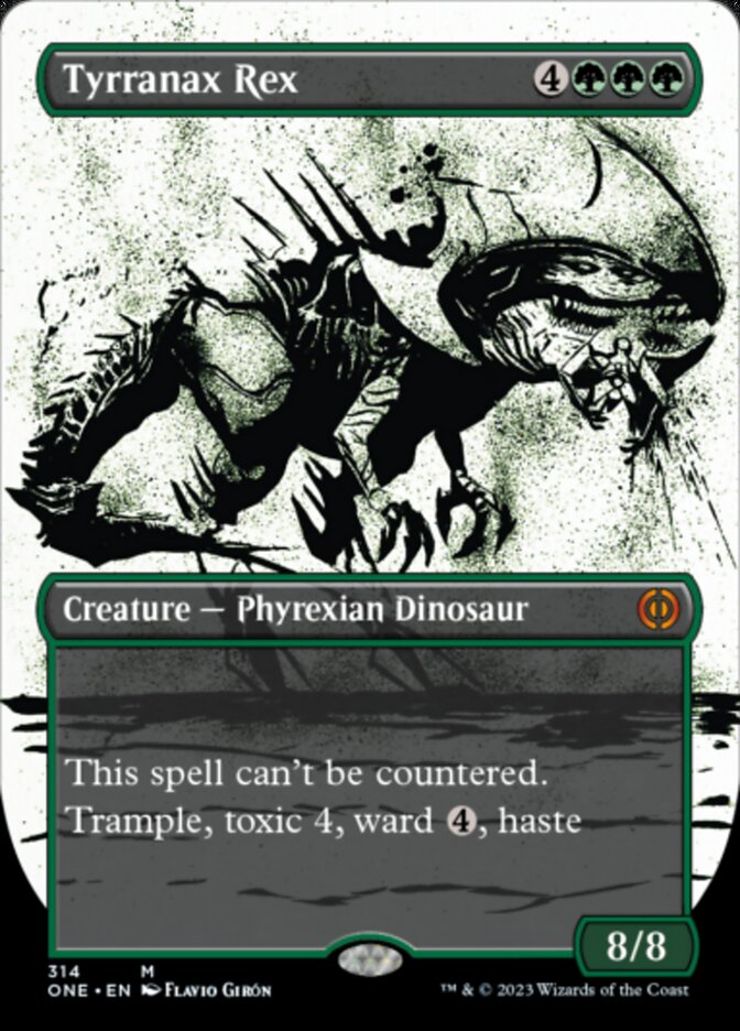 Tyrranax Rex (Borderless Ichor) [Phyrexia: All Will Be One] | Game Master's Emporium (The New GME)