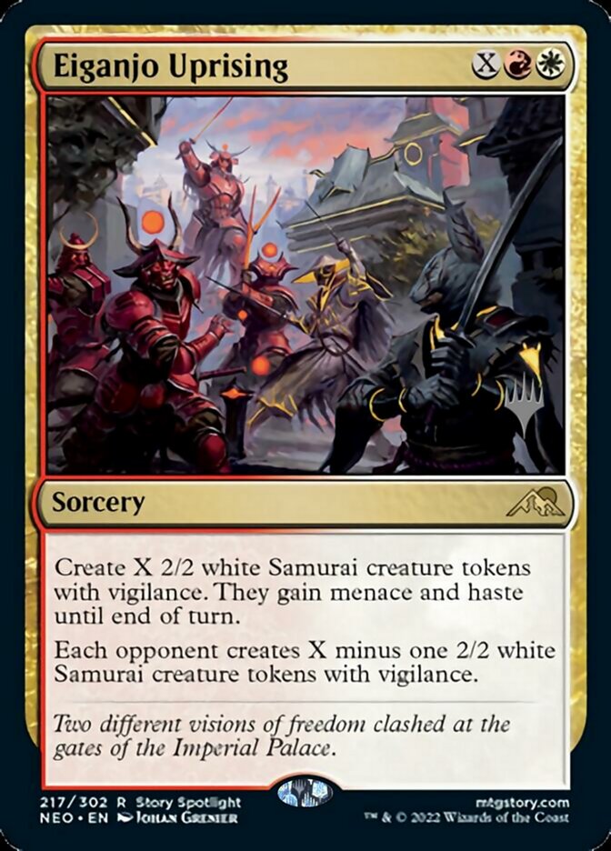 Eiganjo Uprising (Promo Pack) [Kamigawa: Neon Dynasty Promos] | Game Master's Emporium (The New GME)