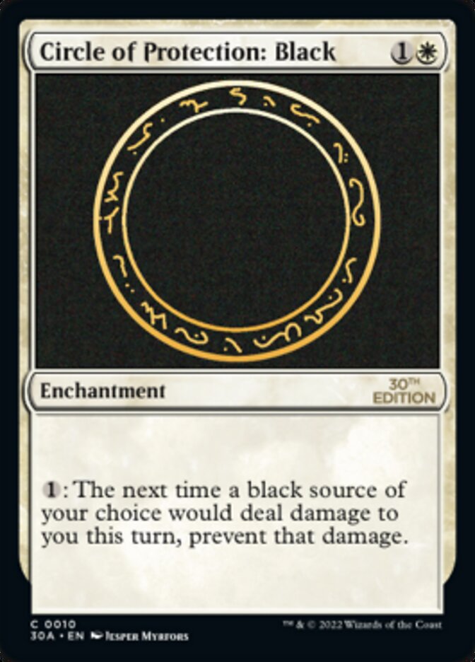 Circle of Protection: Black [30th Anniversary Edition] | Game Master's Emporium (The New GME)