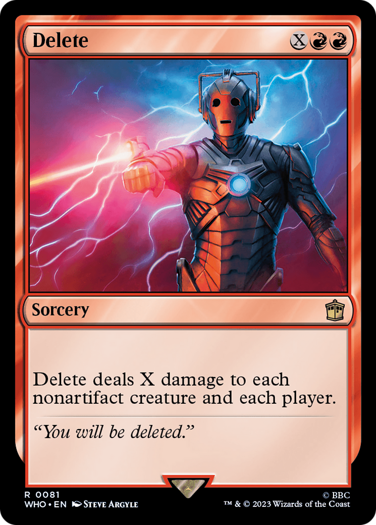 Delete [Doctor Who] | Game Master's Emporium (The New GME)