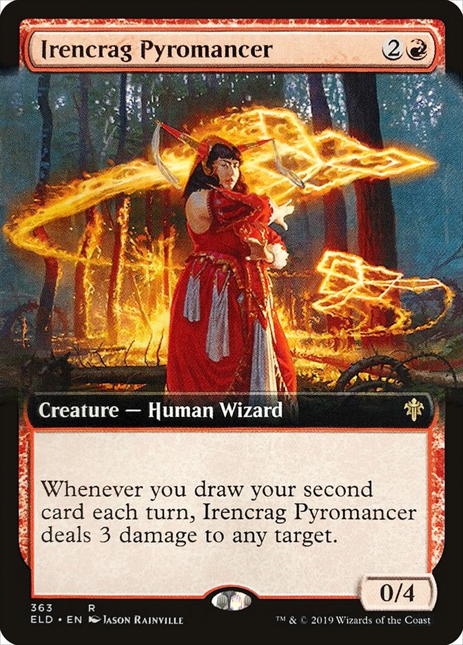 Irencrag Pyromancer (Extended Art) [Throne of Eldraine] | Game Master's Emporium (The New GME)