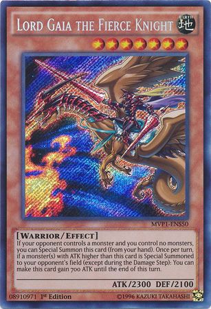 Lord Gaia the Fierce Knight [MVP1-ENS50] Secret Rare | Game Master's Emporium (The New GME)