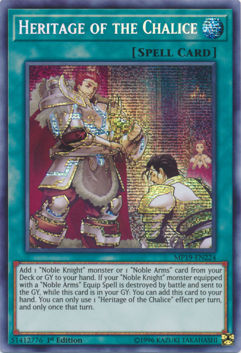 Heritage of the Chalice [MP19-EN224] Prismatic Secret Rare | Game Master's Emporium (The New GME)