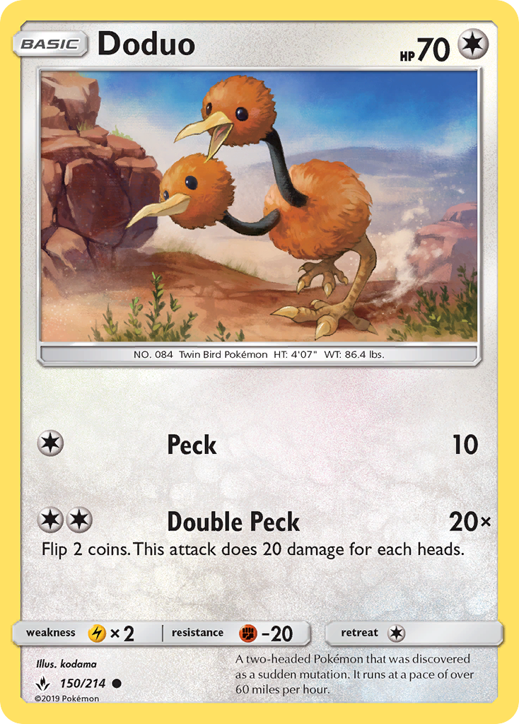 Doduo (150/214) [Sun & Moon: Unbroken Bonds] | Game Master's Emporium (The New GME)