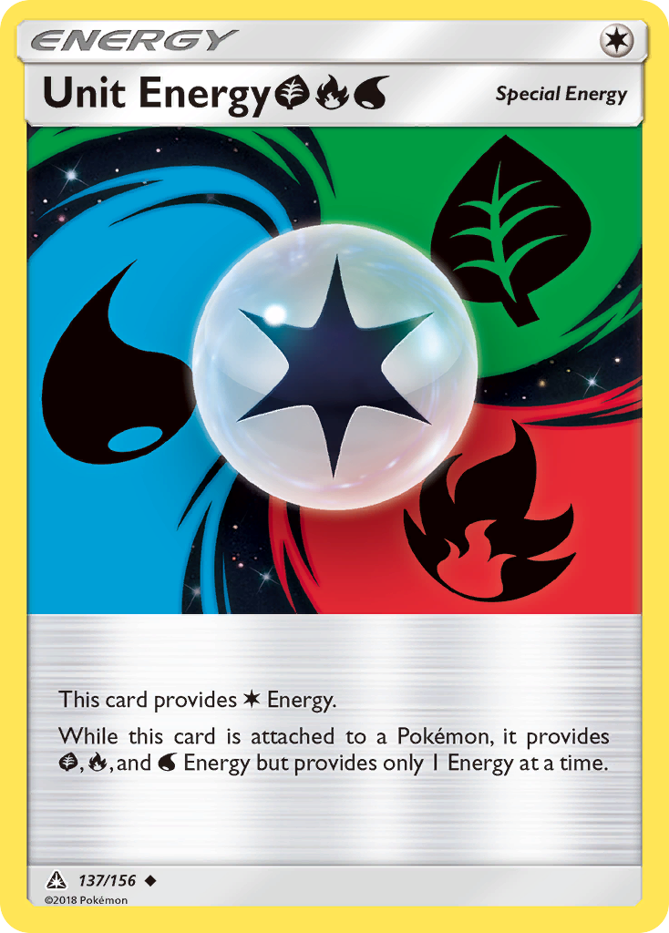 Unit Energy (137/156) (Grass, Fire, Water) [Sun & Moon: Ultra Prism] | Game Master's Emporium (The New GME)