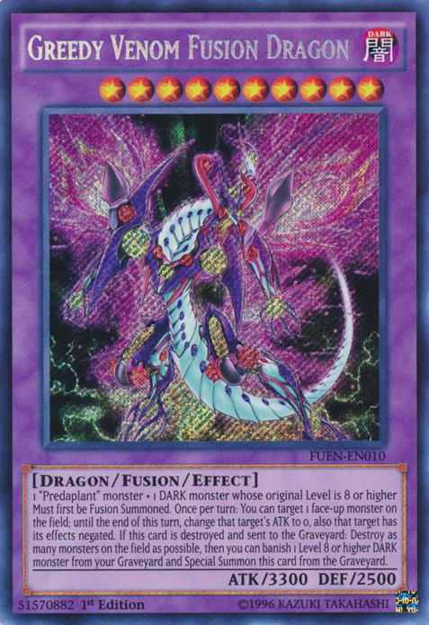 Greedy Venom Fusion Dragon [FUEN-EN010] Secret Rare | Game Master's Emporium (The New GME)