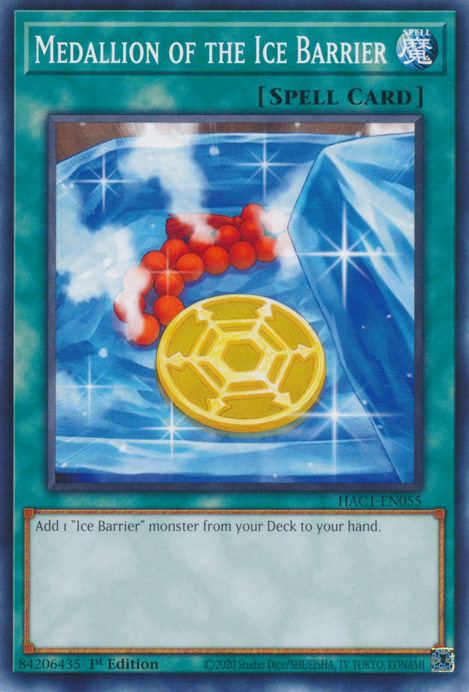 Medallion of the Ice Barrier [HAC1-EN055] Common | Game Master's Emporium (The New GME)