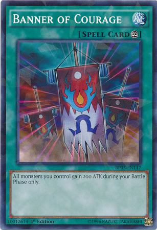 Banner of Courage [BP03-EN147] Shatterfoil Rare | Game Master's Emporium (The New GME)