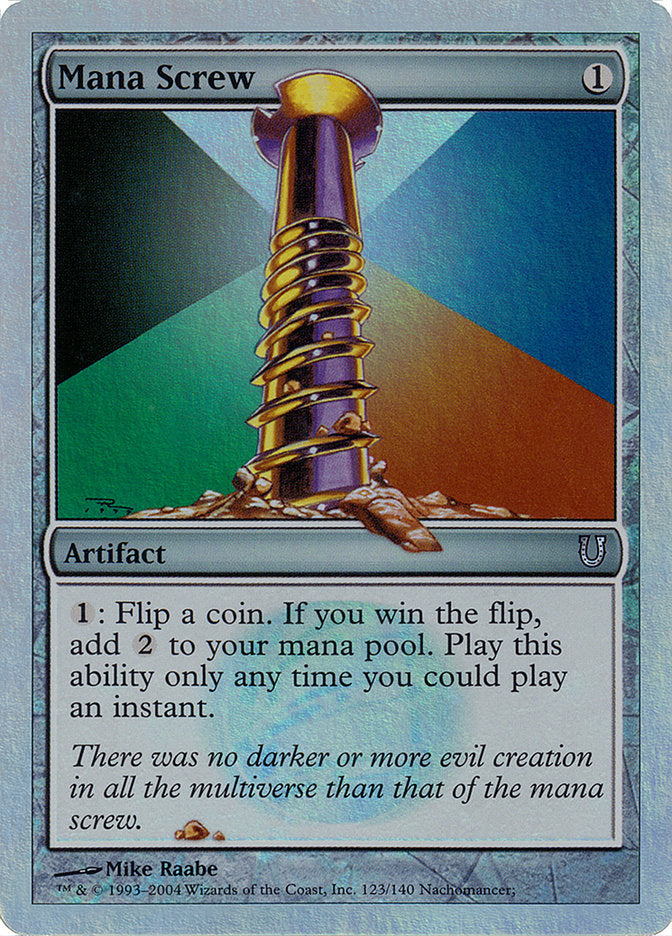 Mana Screw (Alternate Foil) [Unhinged] | Game Master's Emporium (The New GME)