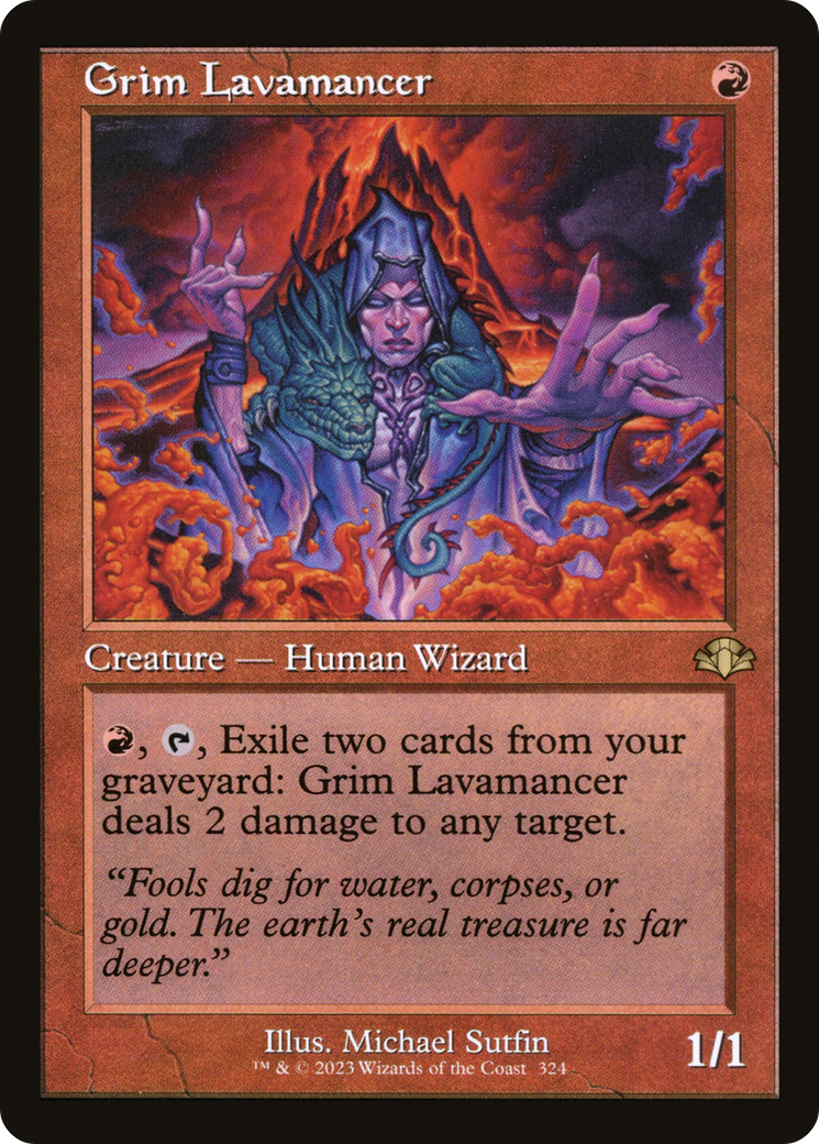 Grim Lavamancer (Retro) [Dominaria Remastered] | Game Master's Emporium (The New GME)