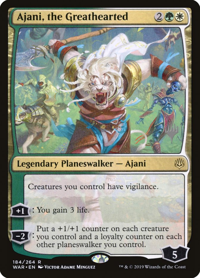 Ajani, the Greathearted (Promo Pack) [War of the Spark Promos] | Game Master's Emporium (The New GME)