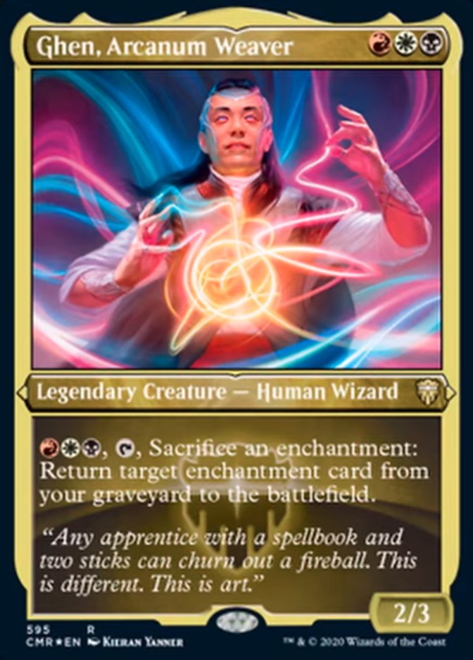 Ghen, Arcanum Weaver (Etched) [Commander Legends] | Game Master's Emporium (The New GME)