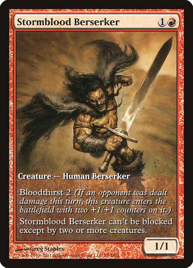 Stormblood Berserker (Extended Art) [Magic 2012 Promos] | Game Master's Emporium (The New GME)