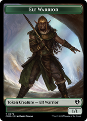 Elf Warrior // Cleric Double-Sided Token [Commander Masters Tokens] | Game Master's Emporium (The New GME)