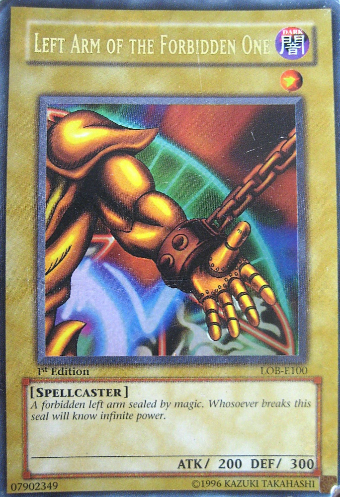 Left Arm of the Forbidden One [LOB-E100] Ultra Rare | Game Master's Emporium (The New GME)