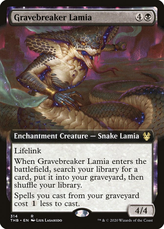 Gravebreaker Lamia (Extended Art) [Theros Beyond Death] | Game Master's Emporium (The New GME)