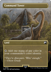 Command Tower // Commander Tower (Borderless) [Jurassic World Collection] | Game Master's Emporium (The New GME)
