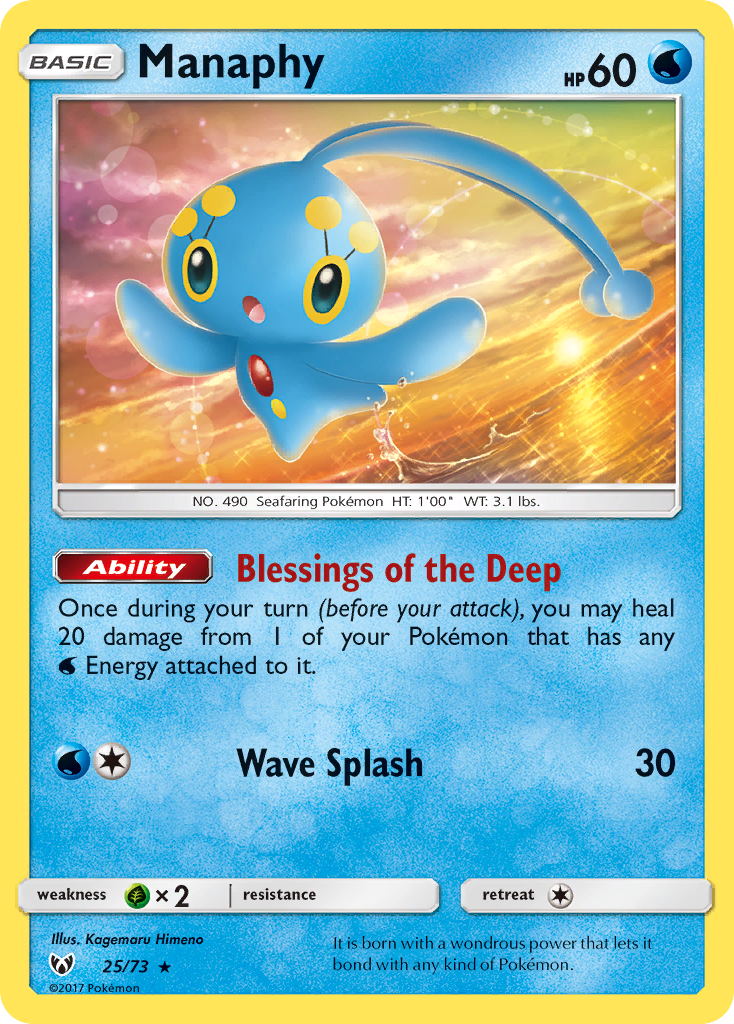 Manaphy (25/73) [Sun & Moon: Shining Legends] | Game Master's Emporium (The New GME)