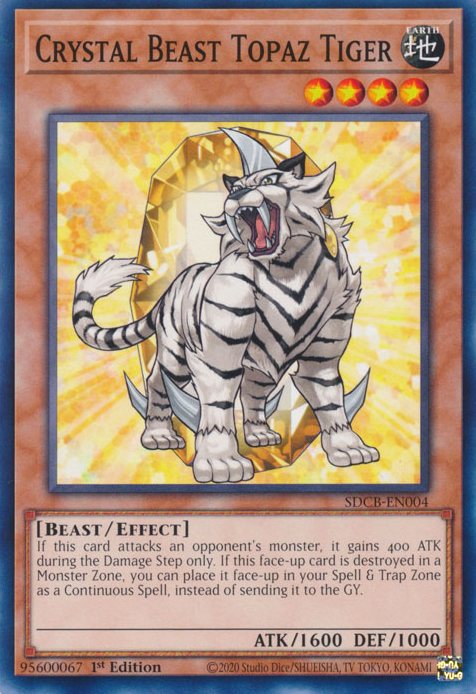 Crystal Beast Topaz Tiger [SDCB-EN004] Common | Game Master's Emporium (The New GME)