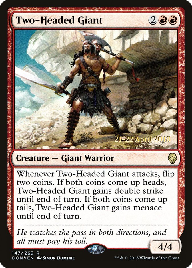 Two-Headed Giant [Dominaria Prerelease Promos] | Game Master's Emporium (The New GME)