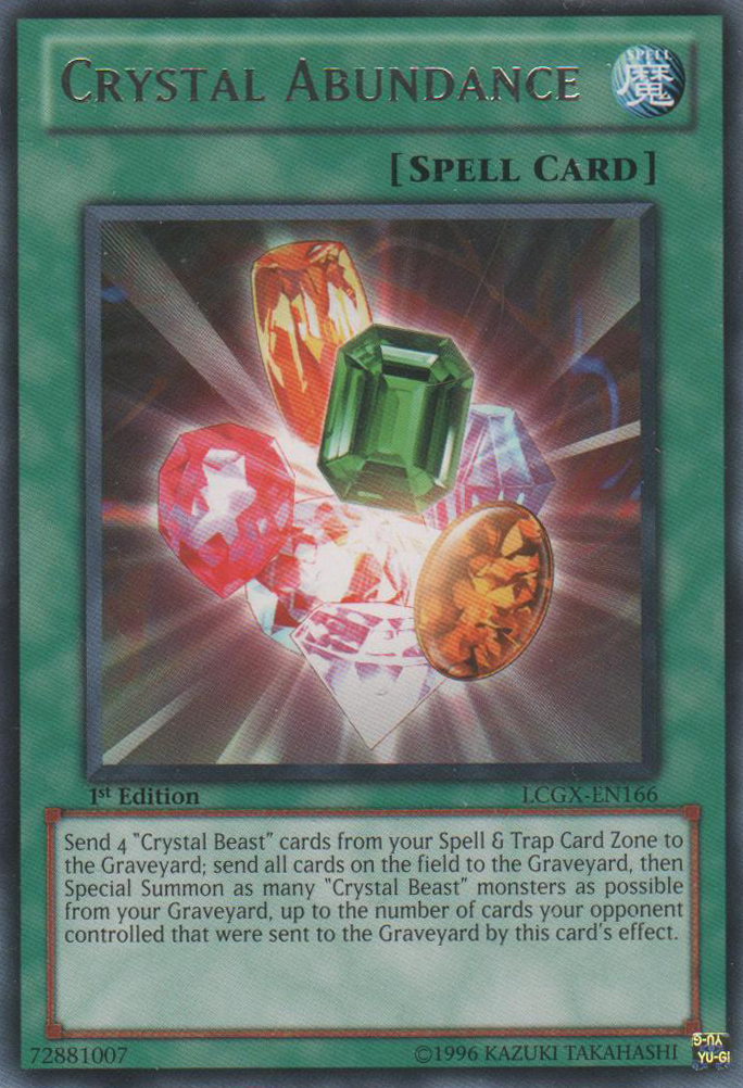 Crystal Abundance [LCGX-EN166] Rare | Game Master's Emporium (The New GME)