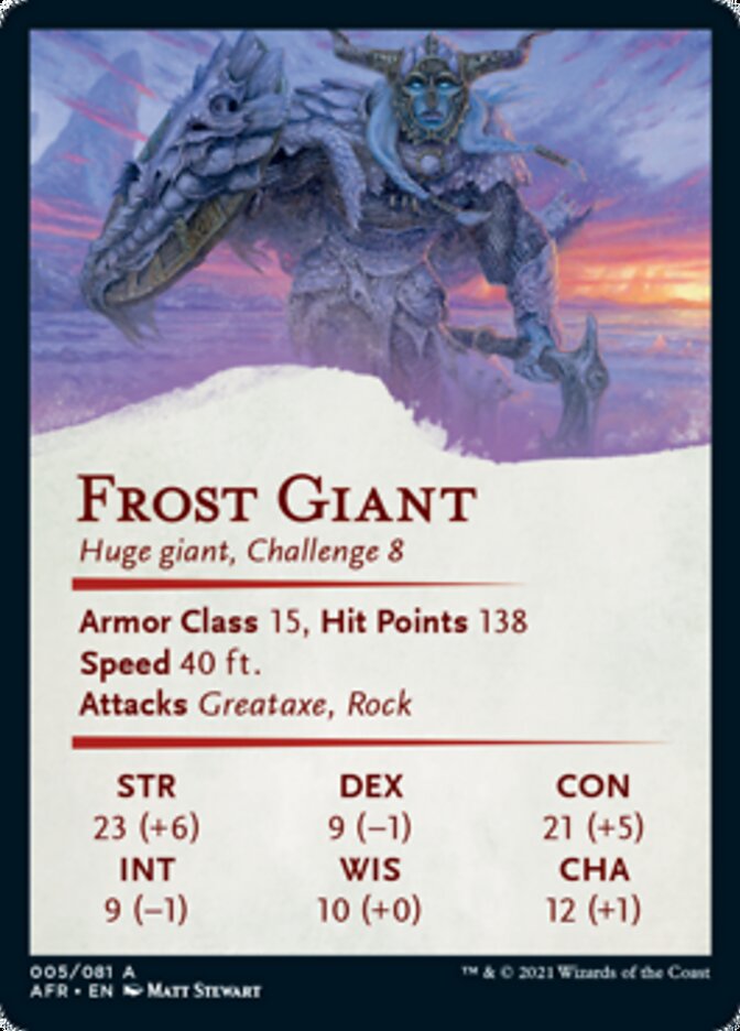 Frost Giant Art Card [Dungeons & Dragons: Adventures in the Forgotten Realms Art Series] | Game Master's Emporium (The New GME)