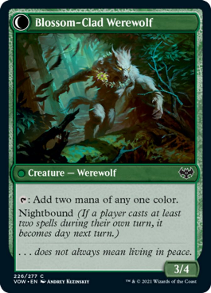 Weaver of Blossoms // Blossom-Clad Werewolf [Innistrad: Crimson Vow] | Game Master's Emporium (The New GME)