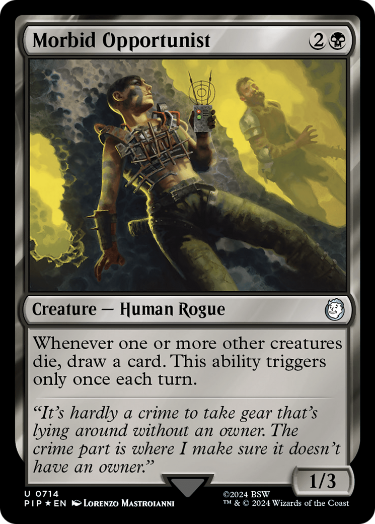 Morbid Opportunist (Surge Foil) [Fallout] | Game Master's Emporium (The New GME)