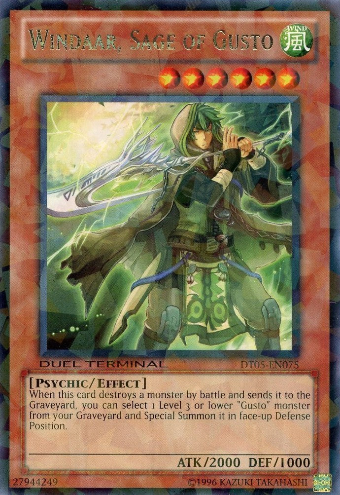 Windaar, Sage of Gusto [DT05-EN075] Rare | Game Master's Emporium (The New GME)