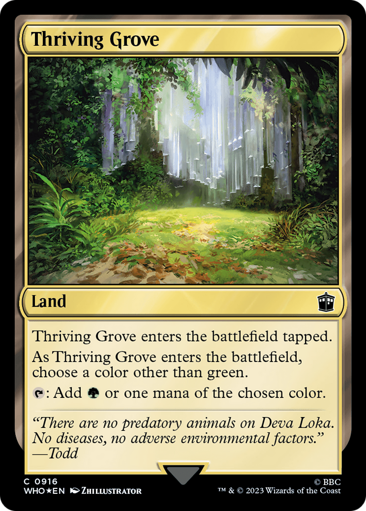 Thriving Grove (Surge Foil) [Doctor Who] | Game Master's Emporium (The New GME)