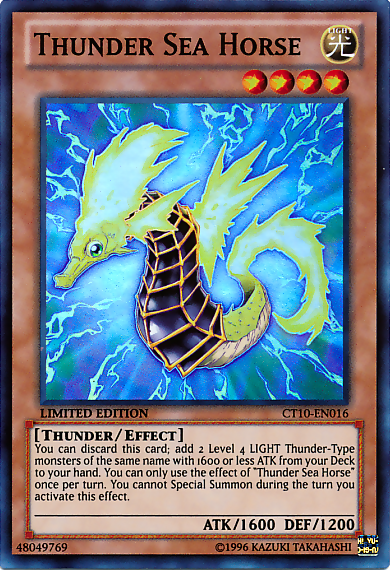 Thunder Sea Horse [CT10-EN016] Super Rare | Game Master's Emporium (The New GME)