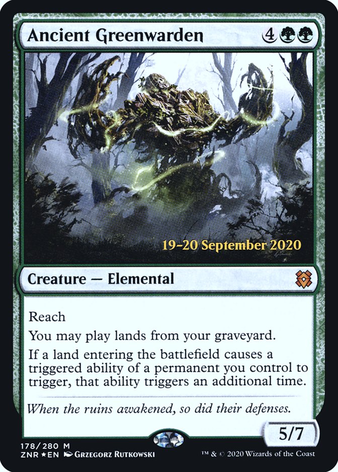 Ancient Greenwarden [Zendikar Rising Prerelease Promos] | Game Master's Emporium (The New GME)