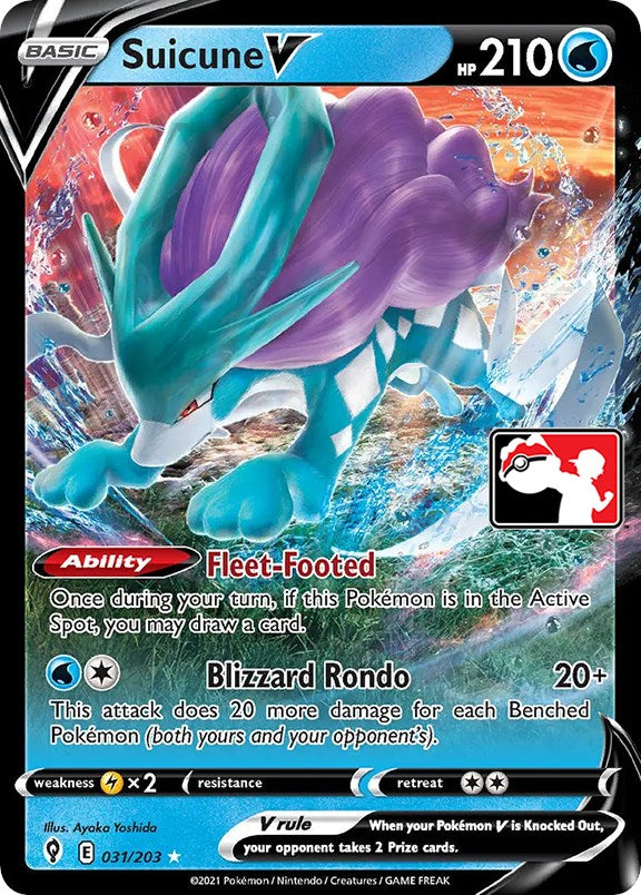 Suicune V (031/203) [Prize Pack Series One] | Game Master's Emporium (The New GME)