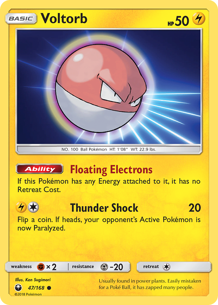 Voltorb (47/168) [Sun & Moon: Celestial Storm] | Game Master's Emporium (The New GME)