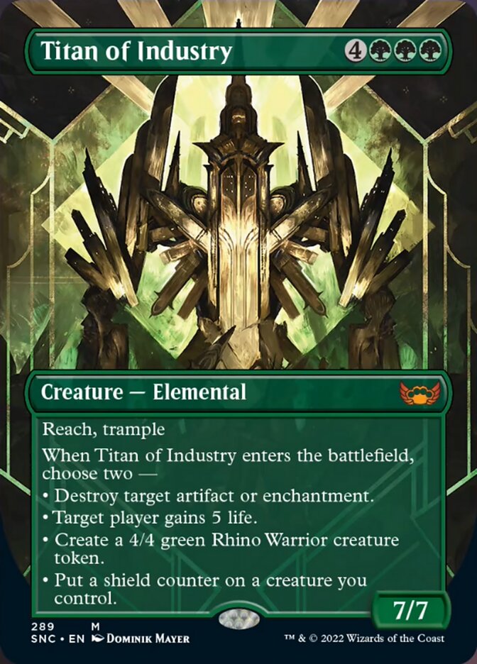 Titan of Industry (Borderless Alternate Art) [Streets of New Capenna] | Game Master's Emporium (The New GME)