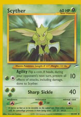 Scyther (55/105) [Neo Destiny Unlimited] | Game Master's Emporium (The New GME)