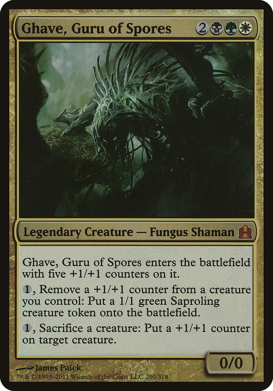 Ghave, Guru of Spores (Oversized) [Commander 2011 Oversized] | Game Master's Emporium (The New GME)