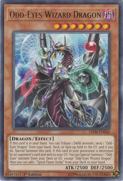 Odd-Eyes Wizard Dragon [LED6-EN046] Rare | Game Master's Emporium (The New GME)