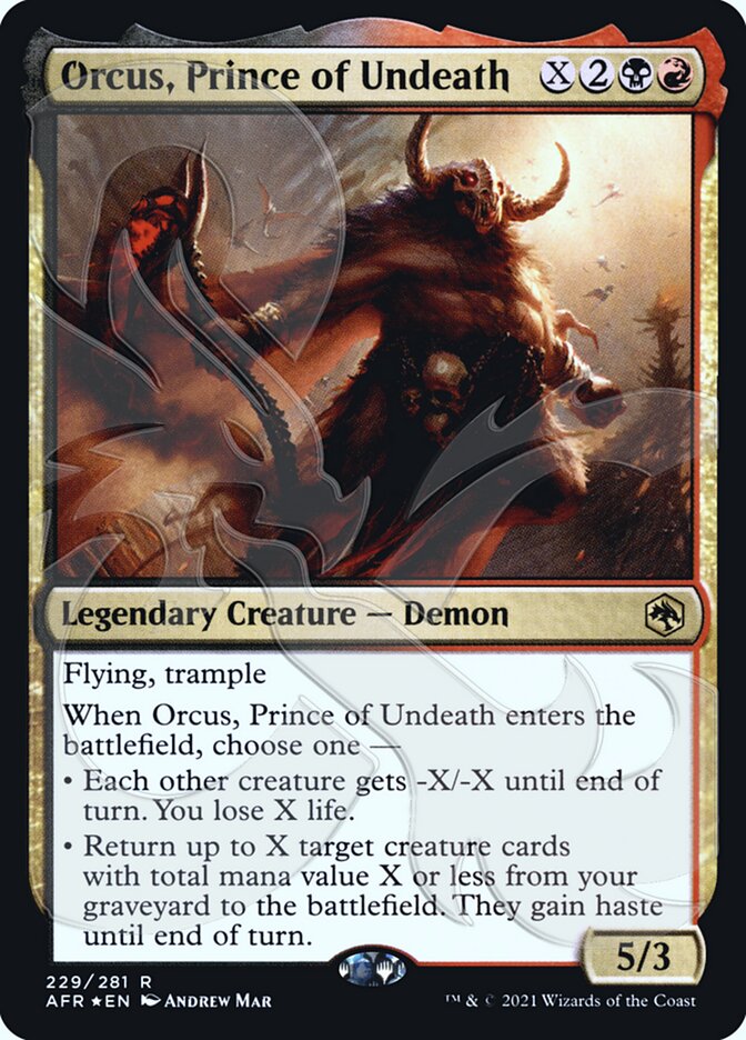 Orcus, Prince of Undeath (Ampersand Promo) [Dungeons & Dragons: Adventures in the Forgotten Realms Promos] | Game Master's Emporium (The New GME)