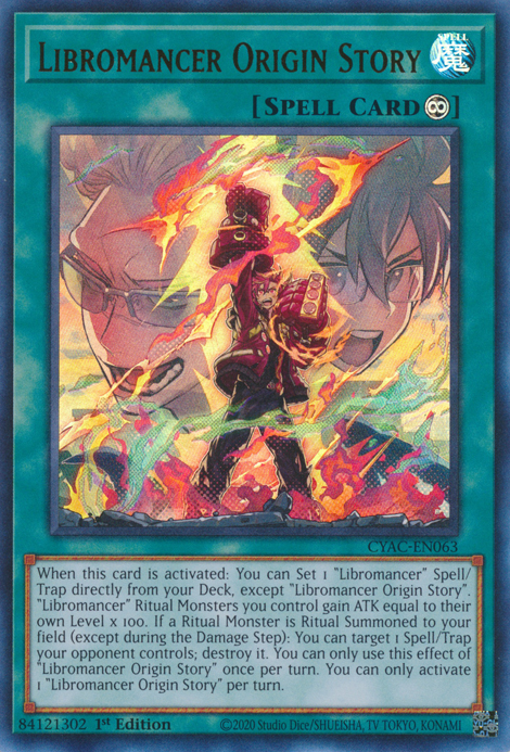 Libromancer Origin Story [CYAC-EN063] Ultra Rare | Game Master's Emporium (The New GME)