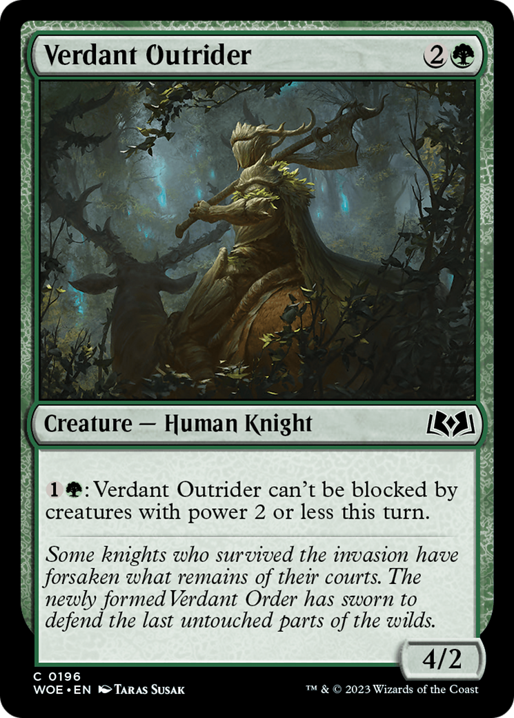 Verdant Outrider [Wilds of Eldraine] | Game Master's Emporium (The New GME)