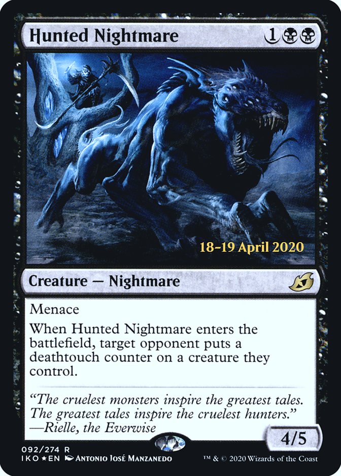 Hunted Nightmare [Ikoria: Lair of Behemoths Prerelease Promos] | Game Master's Emporium (The New GME)