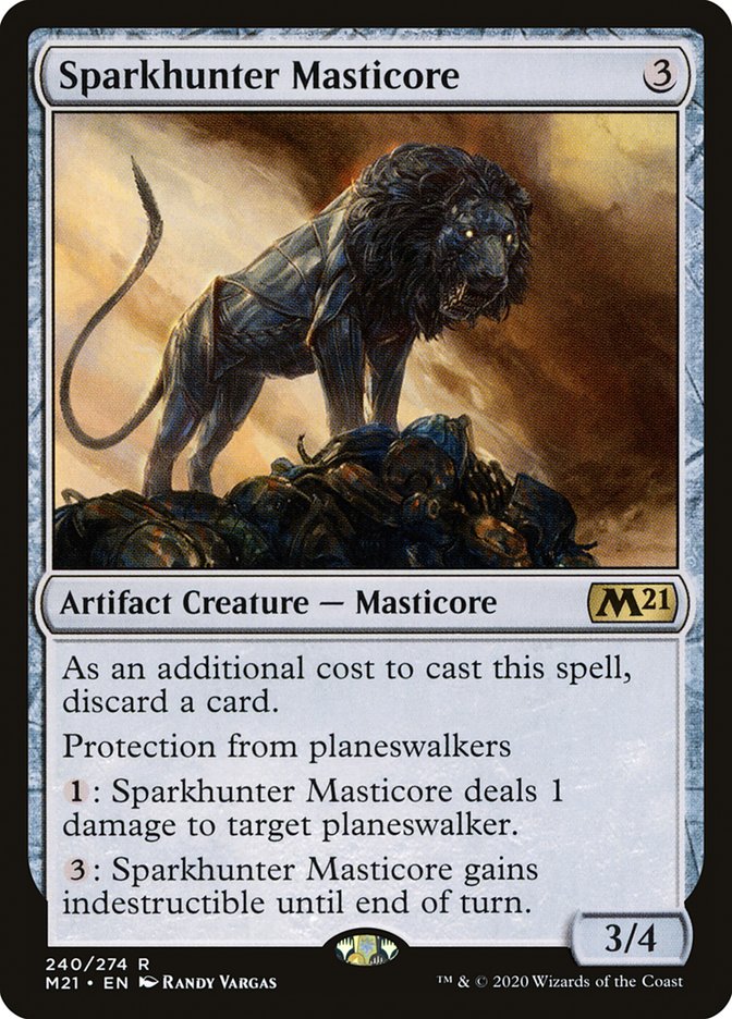 Sparkhunter Masticore [Core Set 2021] | Game Master's Emporium (The New GME)