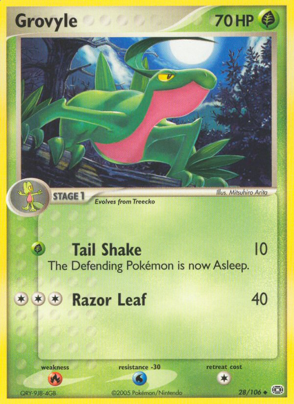 Grovyle (28/106) [EX: Emerald] | Game Master's Emporium (The New GME)
