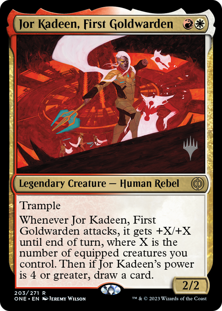 Jor Kadeen, First Goldwarden (Promo Pack) [Phyrexia: All Will Be One Promos] | Game Master's Emporium (The New GME)