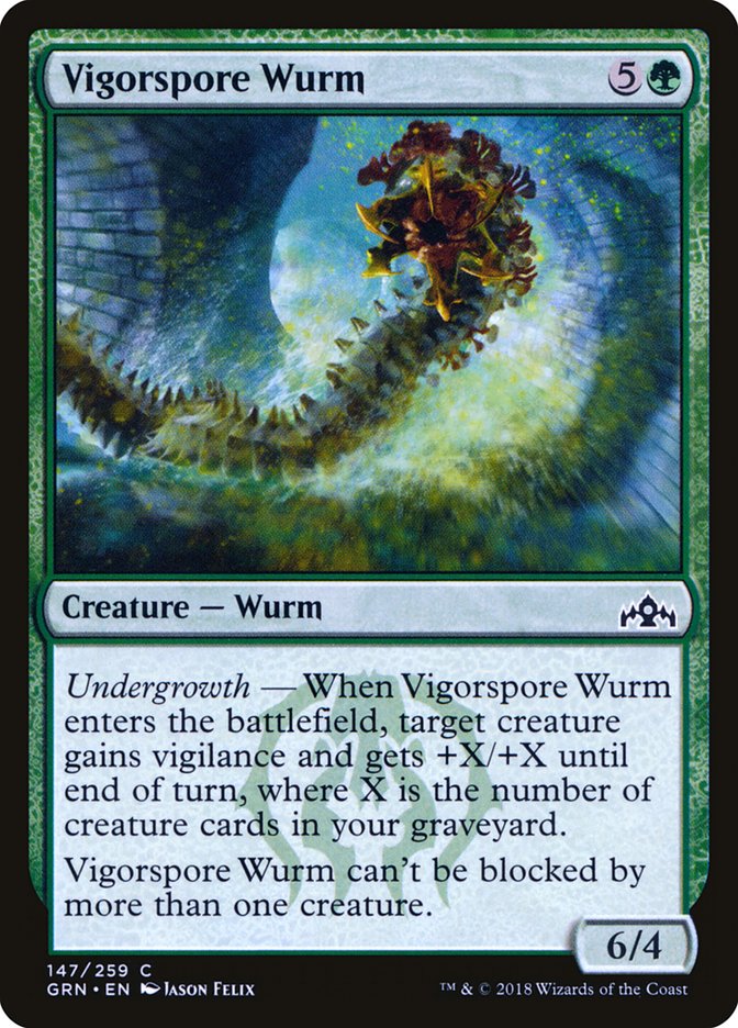 Vigorspore Wurm [Guilds of Ravnica] | Game Master's Emporium (The New GME)