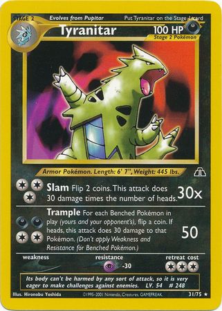 Tyranitar (31/75) [Neo Discovery Unlimited] | Game Master's Emporium (The New GME)