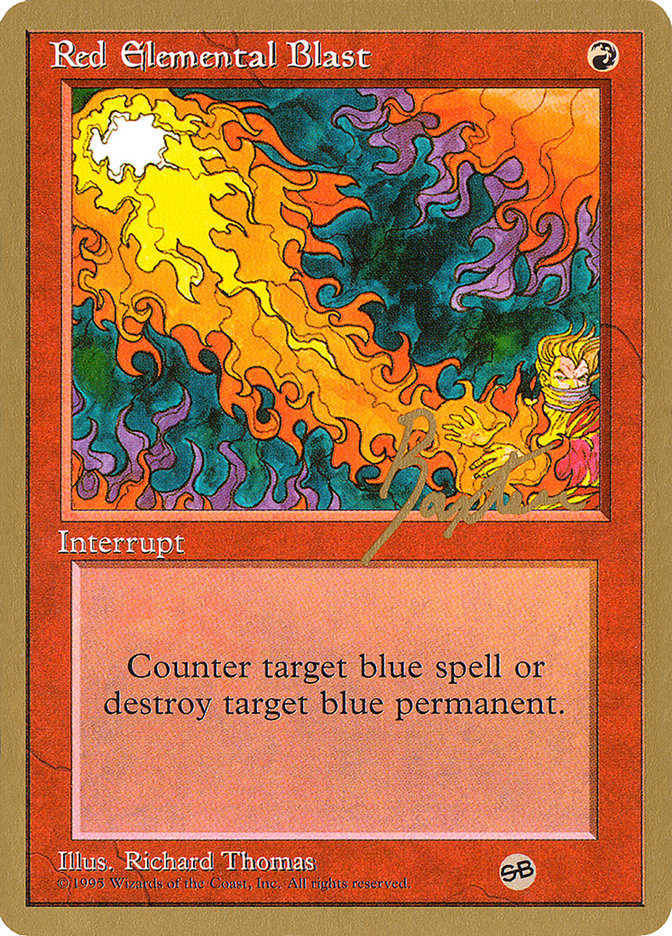 Red Elemental Blast (George Baxter) (SB) [Pro Tour Collector Set] | Game Master's Emporium (The New GME)
